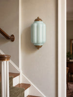 Load image into Gallery viewer, Eloise Vintage Scalloped Milk Glass Wall Sconce - Modern Accent Lighting for Bathroom and Bedroom
