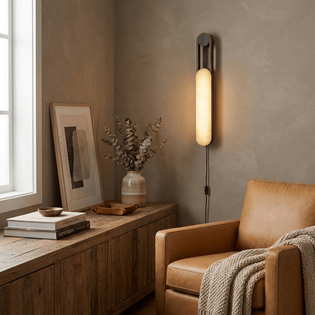 Norix Alabaster Frame Plug-In Wall Light - product image 5