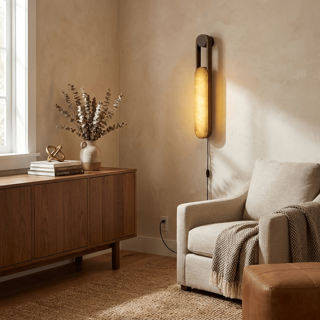 Norix Alabaster Frame Plug-In Wall Light - product image 6