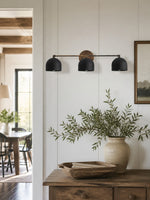 Load image into Gallery viewer, Metio Dome Vanity Wall Light – Mid-Century Fixture for Bathroom