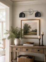 Load image into Gallery viewer, Metio Dome Vanity Wall Light – Mid-Century Fixture for Bathroom