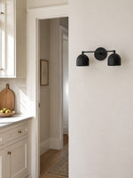 Load image into Gallery viewer, Metio Dome Vanity Wall Light – Mid-Century Fixture for Bathroom