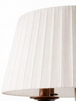 Load image into Gallery viewer, Tela French Style 4-Light Pleated Fabric Shade Chandelier with Painted Iron Frame for Bedroom and Dining Room
