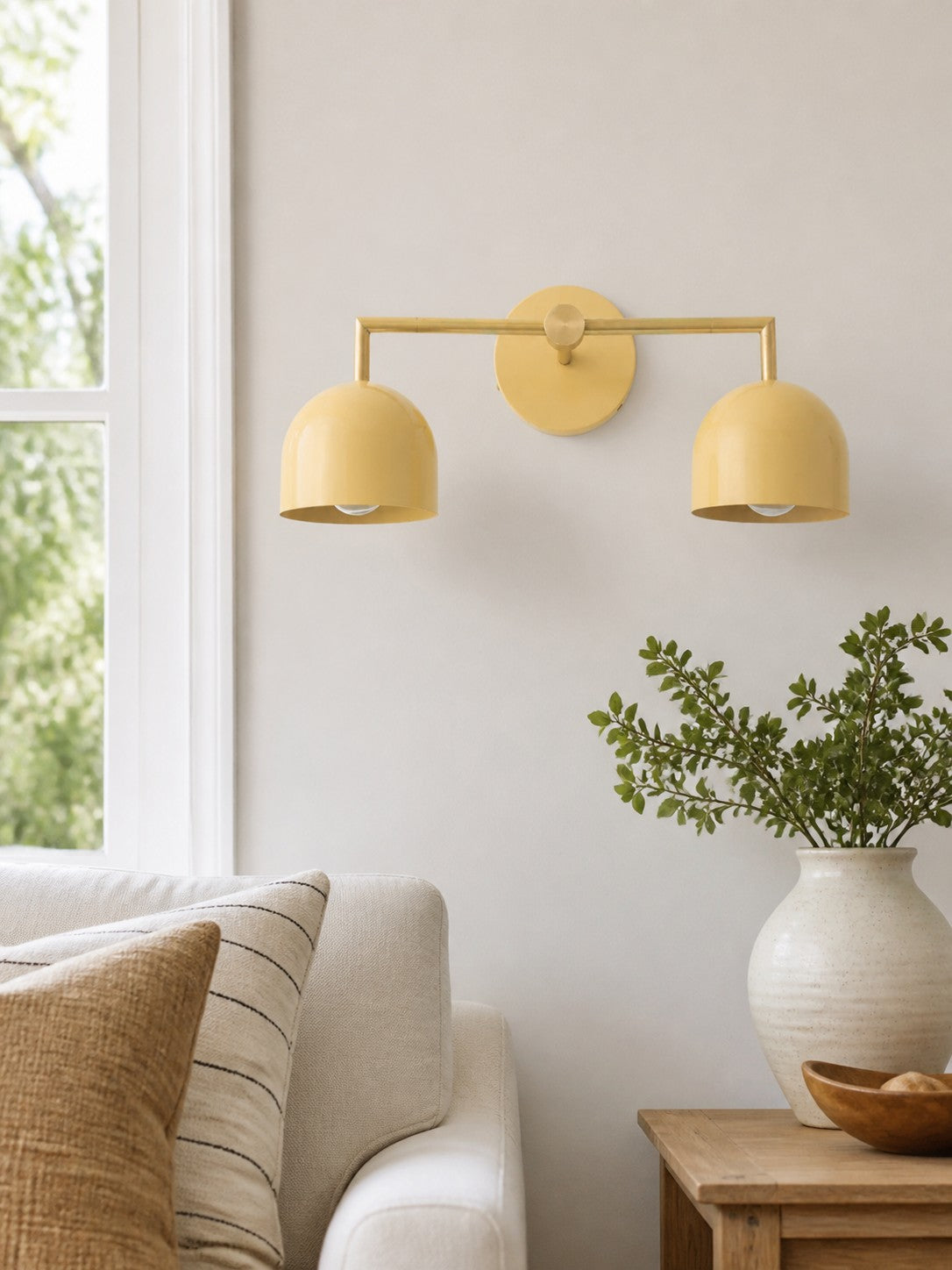 Meito Dome Bauernhaus-Wandlampe – Rustikale, bunte Badezimmer-Waschtischleuchte