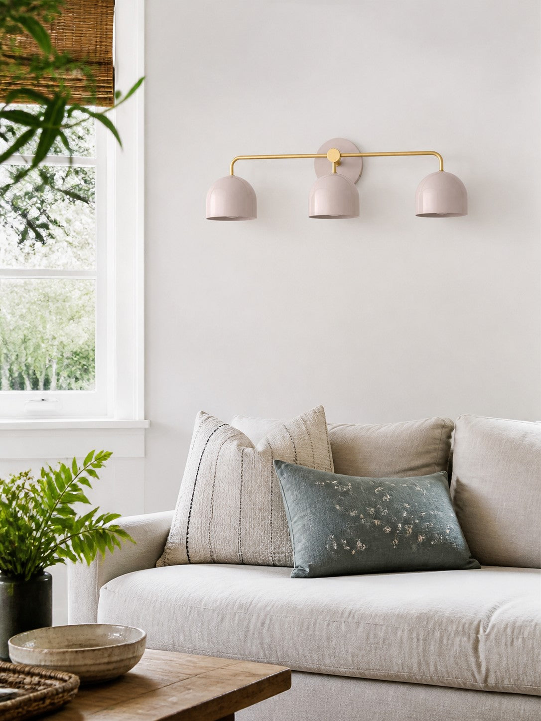Meito Dome Bauernhaus-Wandlampe – Rustikale, bunte Badezimmer-Waschtischleuchte
