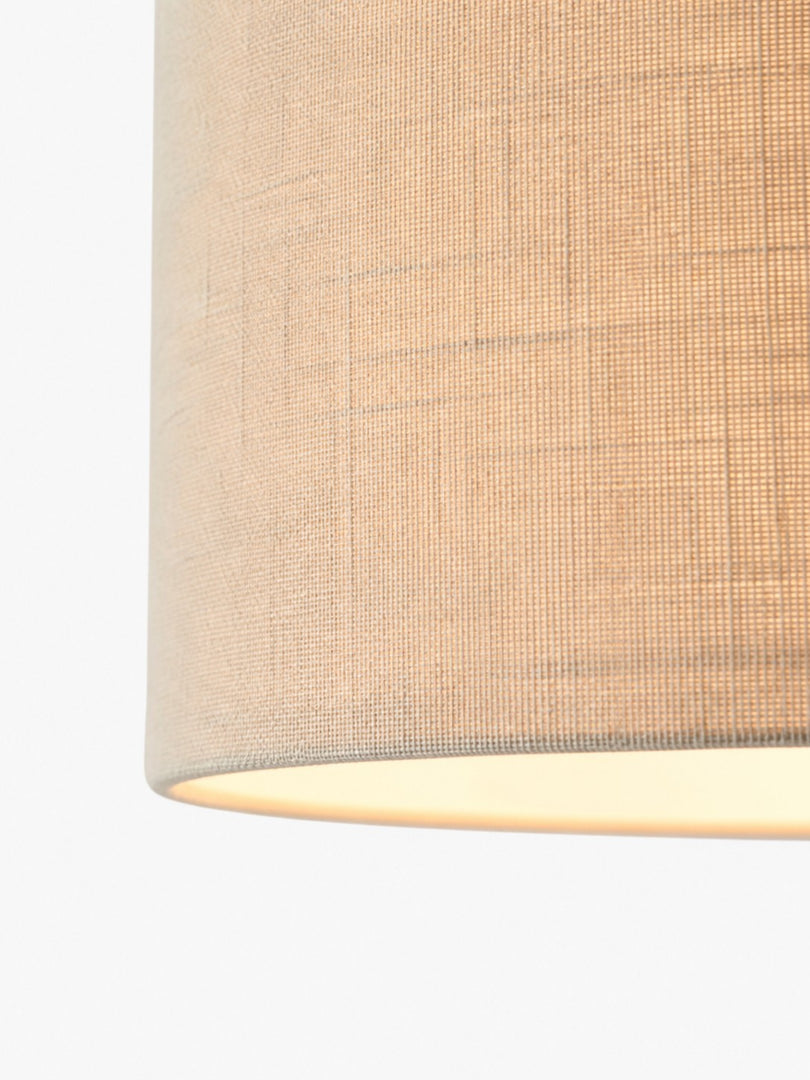 Suspension abat-jour en lin naturel