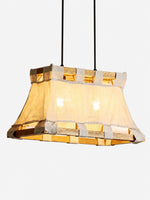 Charger l'image dans la visionneuse de galerie, Suspension en bois et tissu Wabi-Sabi
