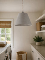 Bild in Gallery-Viewer laden, Eaveside Skirt Vintage Stoffschirm-Pendelleuchte  