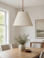 Bild in Gallery-Viewer laden, Eaveside Skirt Vintage Stoffschirm-Pendelleuchte  