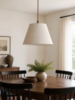 Bild in Gallery-Viewer laden, Eaveside Skirt Vintage Stoffschirm-Pendelleuchte  