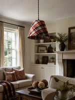 Bild in Gallery-Viewer laden, Eaveside Skirt Vintage Stoffschirm-Pendelleuchte  