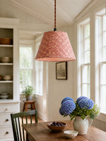 Bild in Gallery-Viewer laden, Eaveside Skirt Vintage Stoffschirm-Pendelleuchte  
