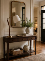 Charger l'image dans la visionneuse de galerie, Lampe de table réglable en bois massif avec abat-jour en tissu, pour bureau, table de chevet et coin lecture