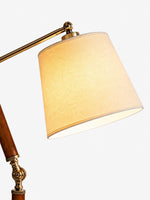 Charger l'image dans la visionneuse de galerie, Lampe de table réglable en bois massif avec abat-jour en tissu, pour bureau, table de chevet et coin lecture
