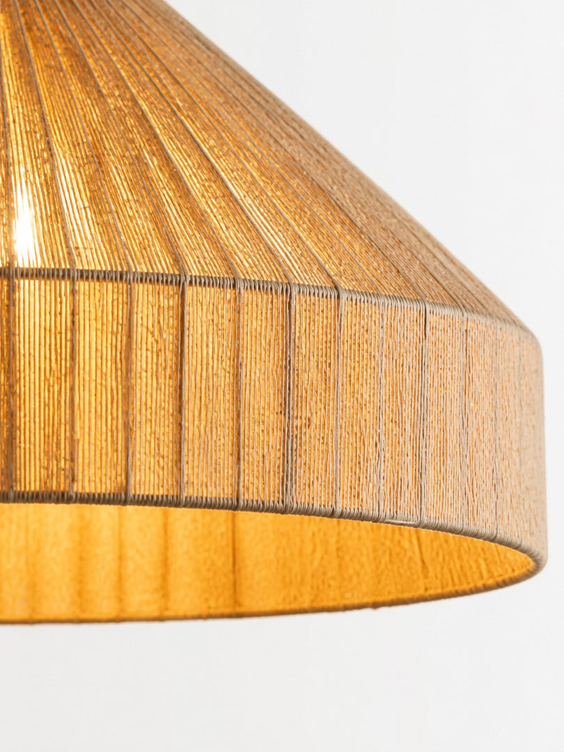 Woven Fabric Drum Pendant Light for Dining Room