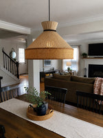Bild in Gallery-Viewer laden, Woven Fabric Drum Pendant Light for Dining Room