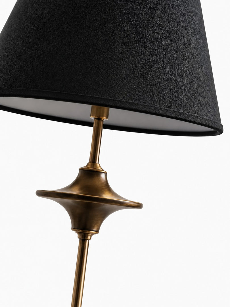 Vintage Stoffschirm Stehlampe