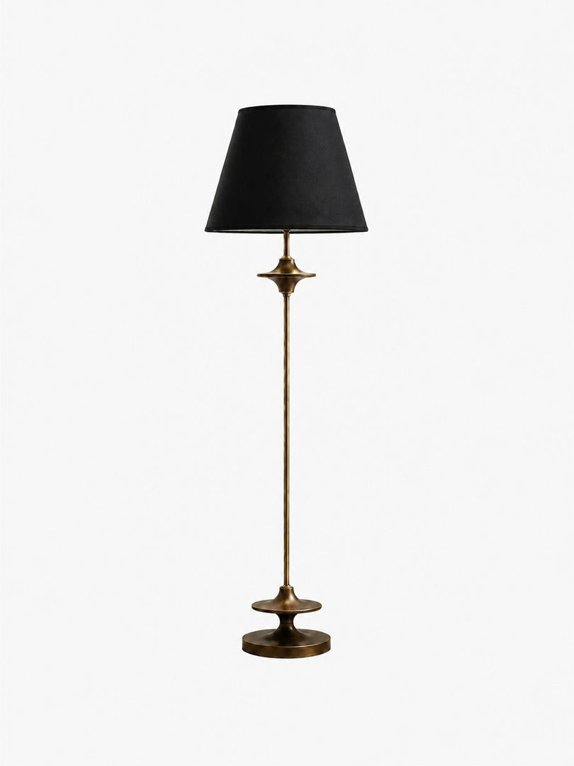 Vintage Stoffschirm Stehlampe