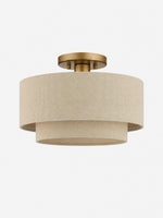 Load image into Gallery viewer, Lumeris Elegant Linen Blend Design Ceiling Light with Modern Style for Living Room