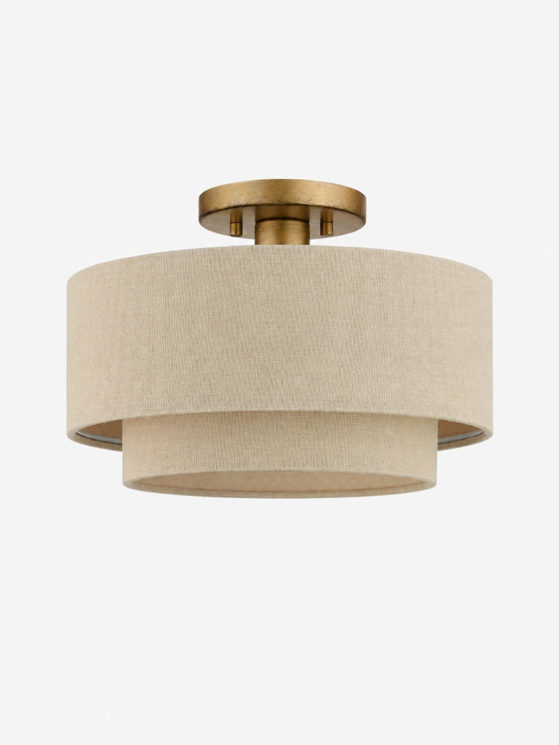 Lumeris Elegant Linen Blend Design Ceiling Light with Modern Style for Living Room