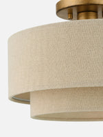 Load image into Gallery viewer, Lumeris Elegant Linen Blend Design Ceiling Light with Modern Style for Living Room
