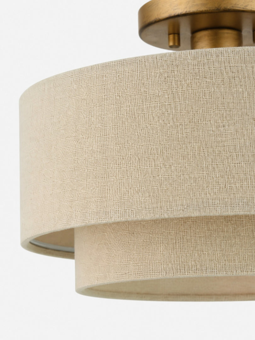 Lumeris Elegant Linen Blend Design Ceiling Light with Modern Style for Living Room