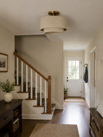 Load image into Gallery viewer, Lumeris Elegant Linen Blend Design Ceiling Light with Modern Style for Living Room