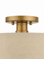 Load image into Gallery viewer, Lumeris Elegant Linen Blend Design Ceiling Light with Modern Style for Living Room