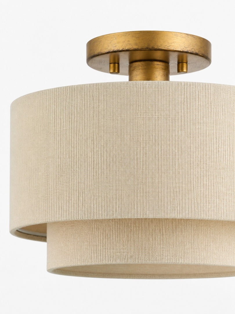 Lumeris Elegant Linen Blend Design Ceiling Light with Modern Style for Living Room