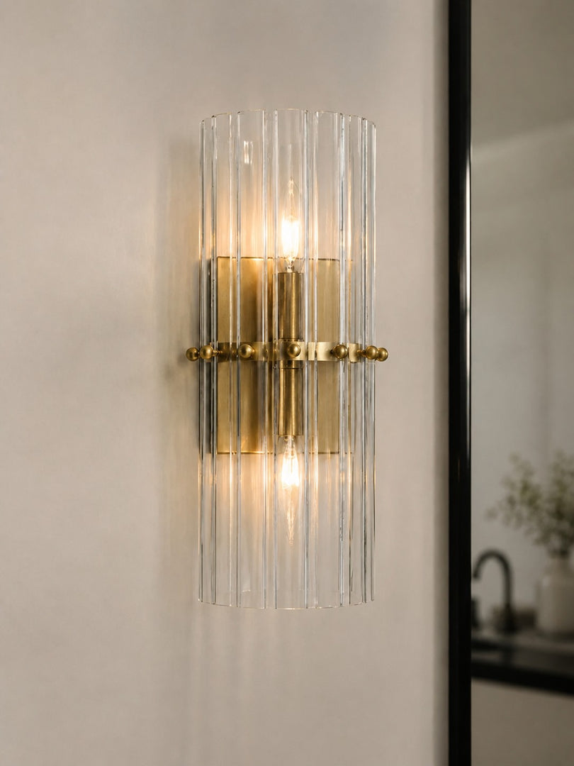 Applique murale double en cristal Lumora pour chambre à coucher