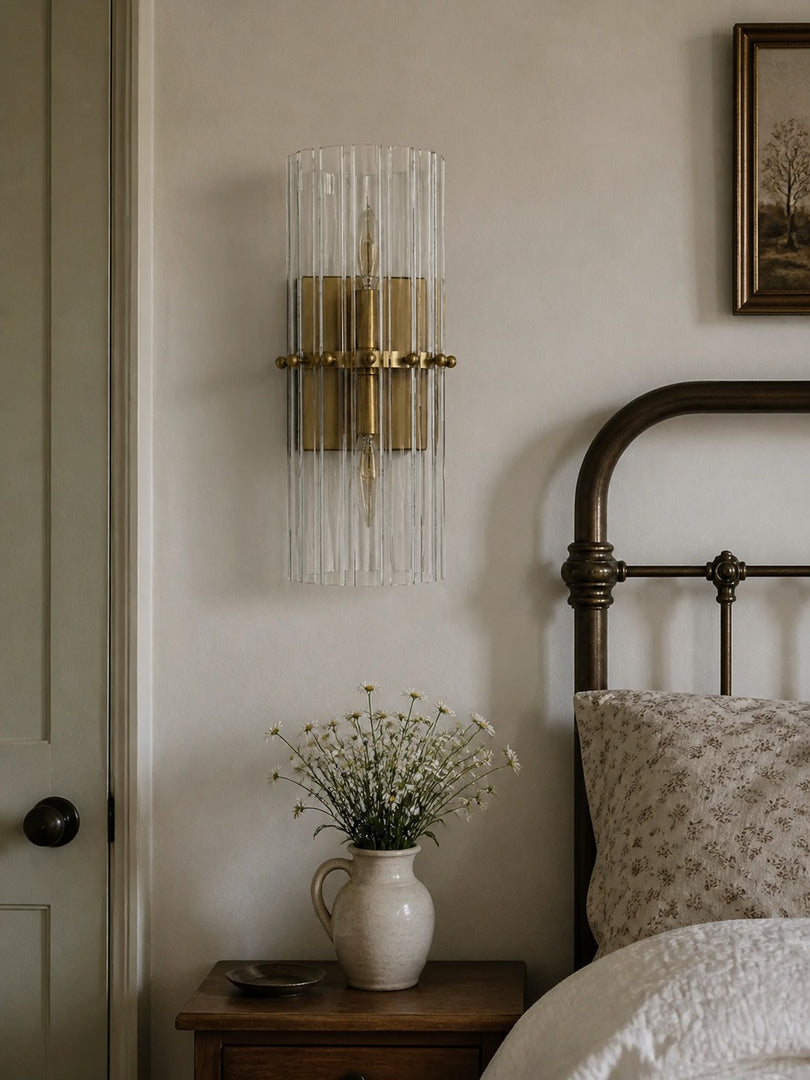 Applique murale double en cristal Lumora pour chambre à coucher