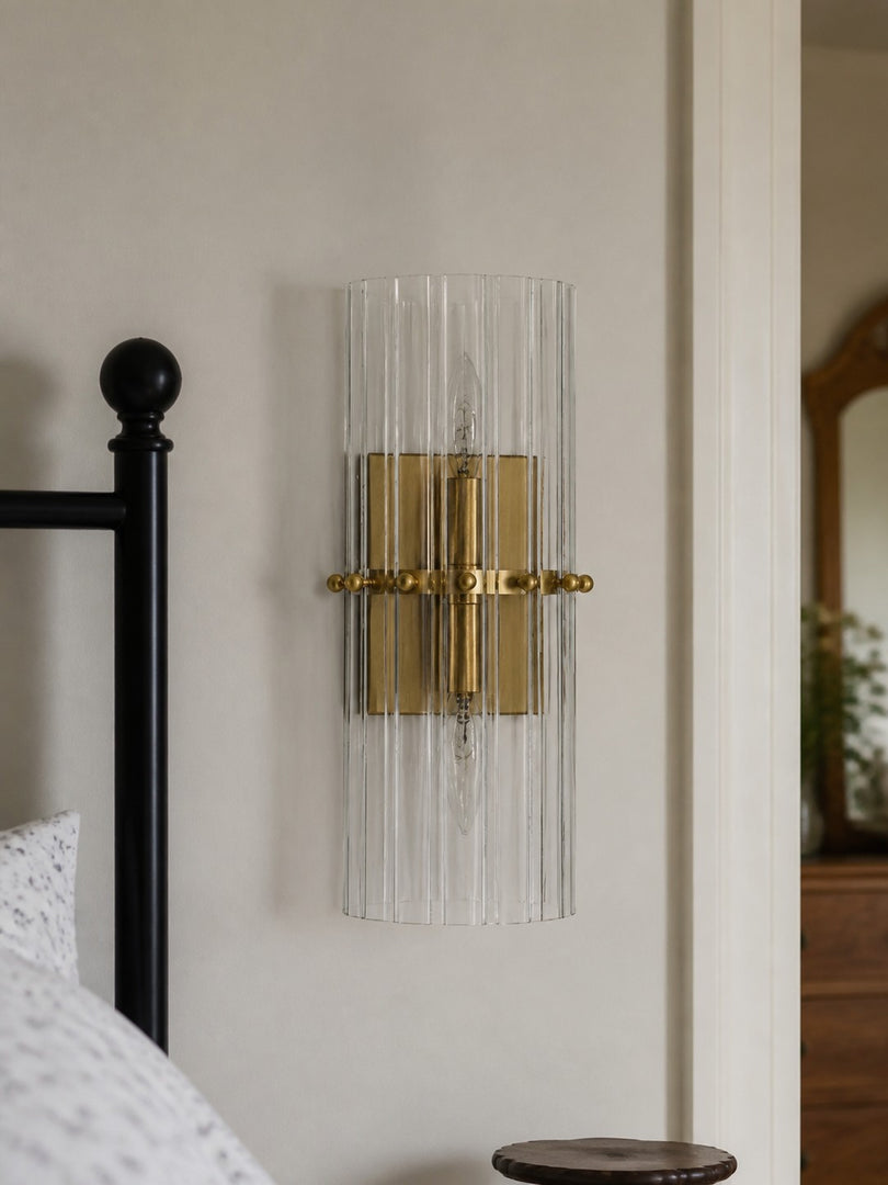 Applique murale double en cristal Lumora pour chambre à coucher