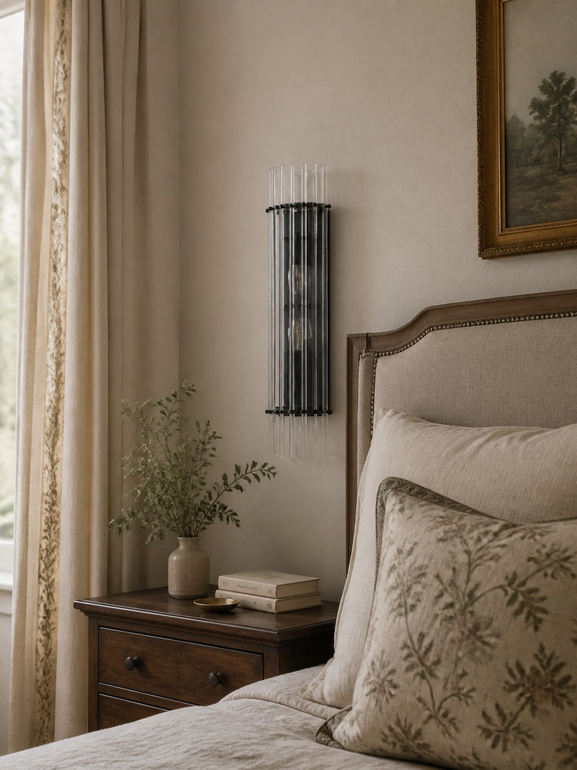 Applique murale double en cristal Lumora pour chambre à coucher
