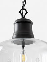 Load image into Gallery viewer, Vintage Glass Metal Pendant Light