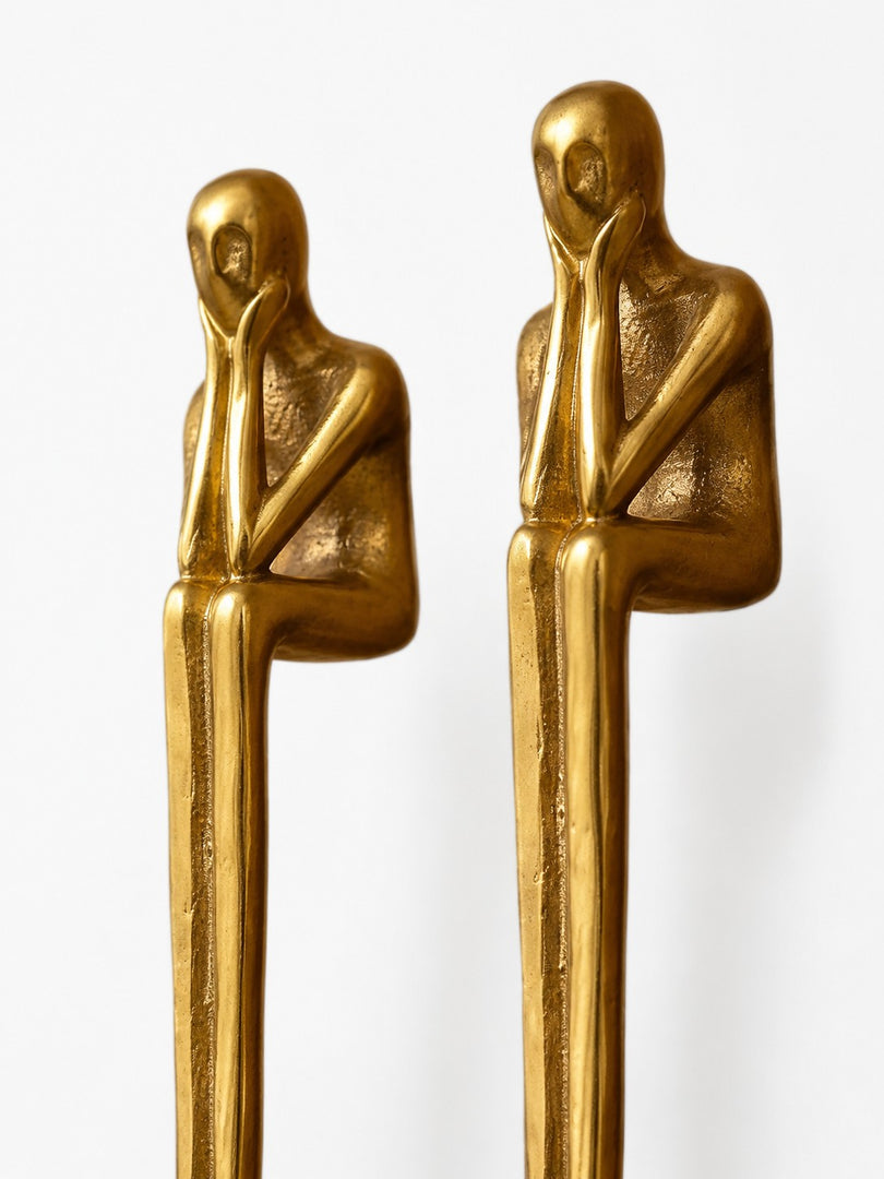 Verlitho Sculptural Thinker Cabinet Handle - Nordic Artistic Hardware for Furniture