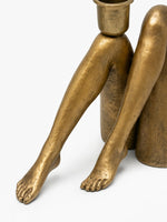 Load image into Gallery viewer, Kickra Sculptural Gold Leg Base Candle Holder - Dining and Living Decor