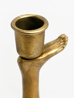 Load image into Gallery viewer, Kickra Sculptural Gold Leg Base Candle Holder - Dining and Living Decor