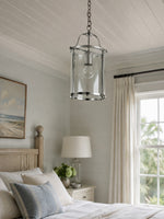 Load image into Gallery viewer, Aveline Clear Glass Metal Pendant Lamp