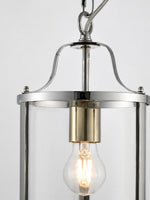 Load image into Gallery viewer, Aveline Clear Glass Metal Pendant Lamp