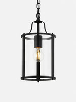 Load image into Gallery viewer, Aveline Clear Glass Metal Pendant Lamp