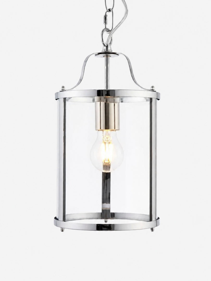 Aveline Clear Glass Metal Pendant Lamp