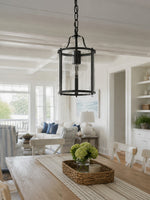 Load image into Gallery viewer, Aveline Clear Glass Metal Pendant Lamp