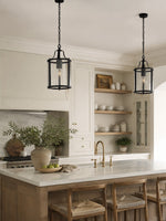 Load image into Gallery viewer, Aveline Clear Glass Metal Pendant Lamp