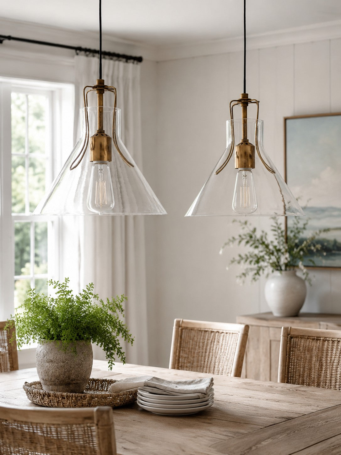 Umbrella Glass Pendant Light
