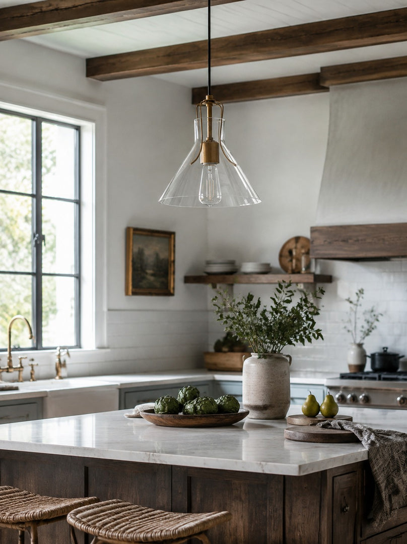 Umbrella Glass Pendant Light