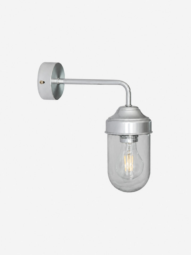 Aluminum Glass Wall Sconce