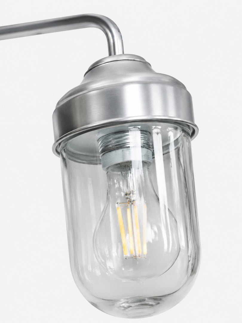 Aluminum Glass Wall Sconce
