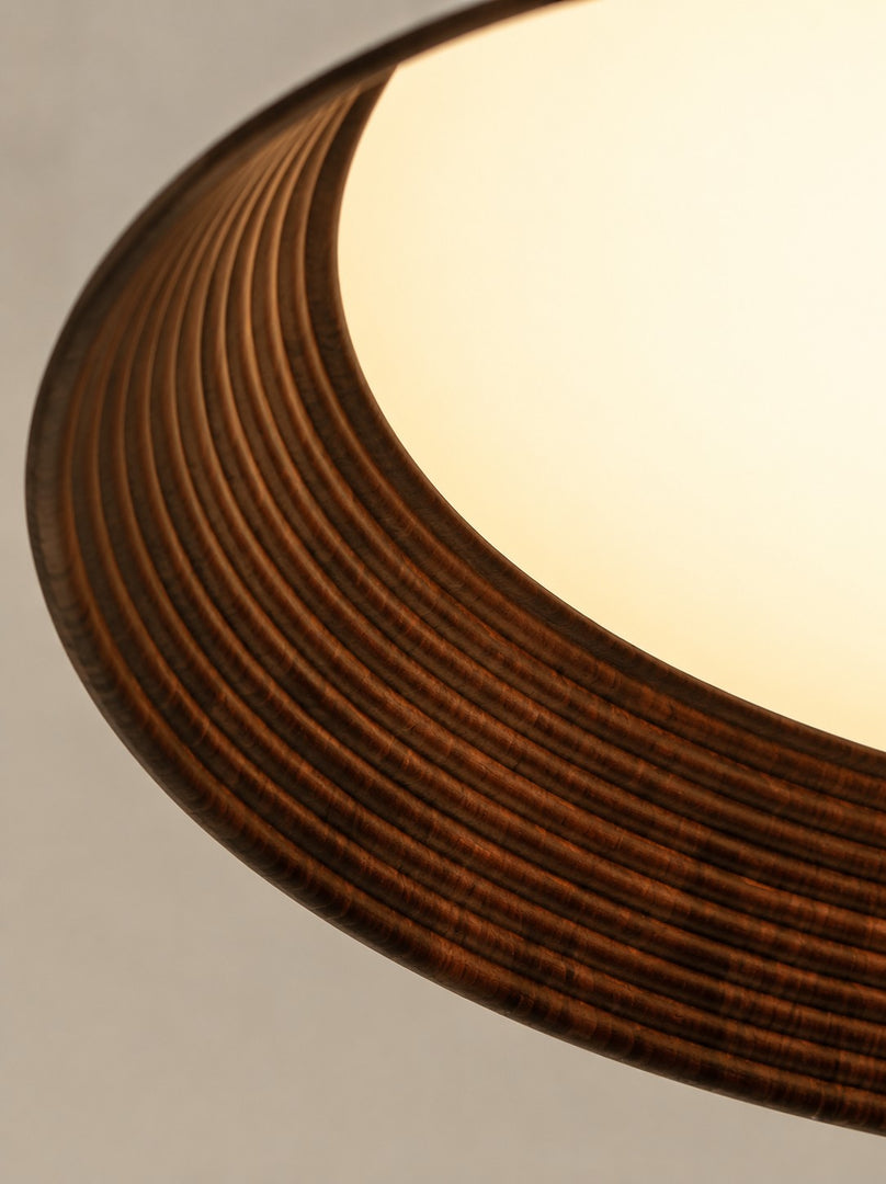 Plafonnier rond minimaliste Crelina - Luminaire fin et discret, idéal pour les chambres ou les appartements