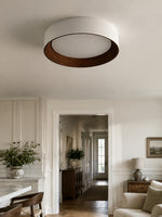 Charger l'image dans la visionneuse de galerie, Plafonnier rond minimaliste Crelina - Luminaire fin et discret, idéal pour les chambres ou les appartements