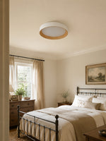 Charger l'image dans la visionneuse de galerie, Plafonnier rond minimaliste Crelina - Luminaire fin et discret, idéal pour les chambres ou les appartements